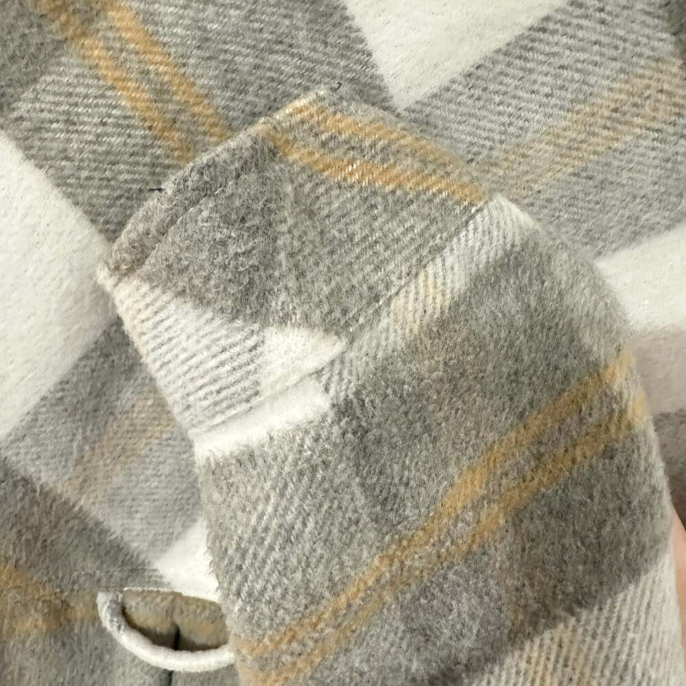 Kensie Jeans Button Down Flannel Plaid Shacket - Picture 10 of 12